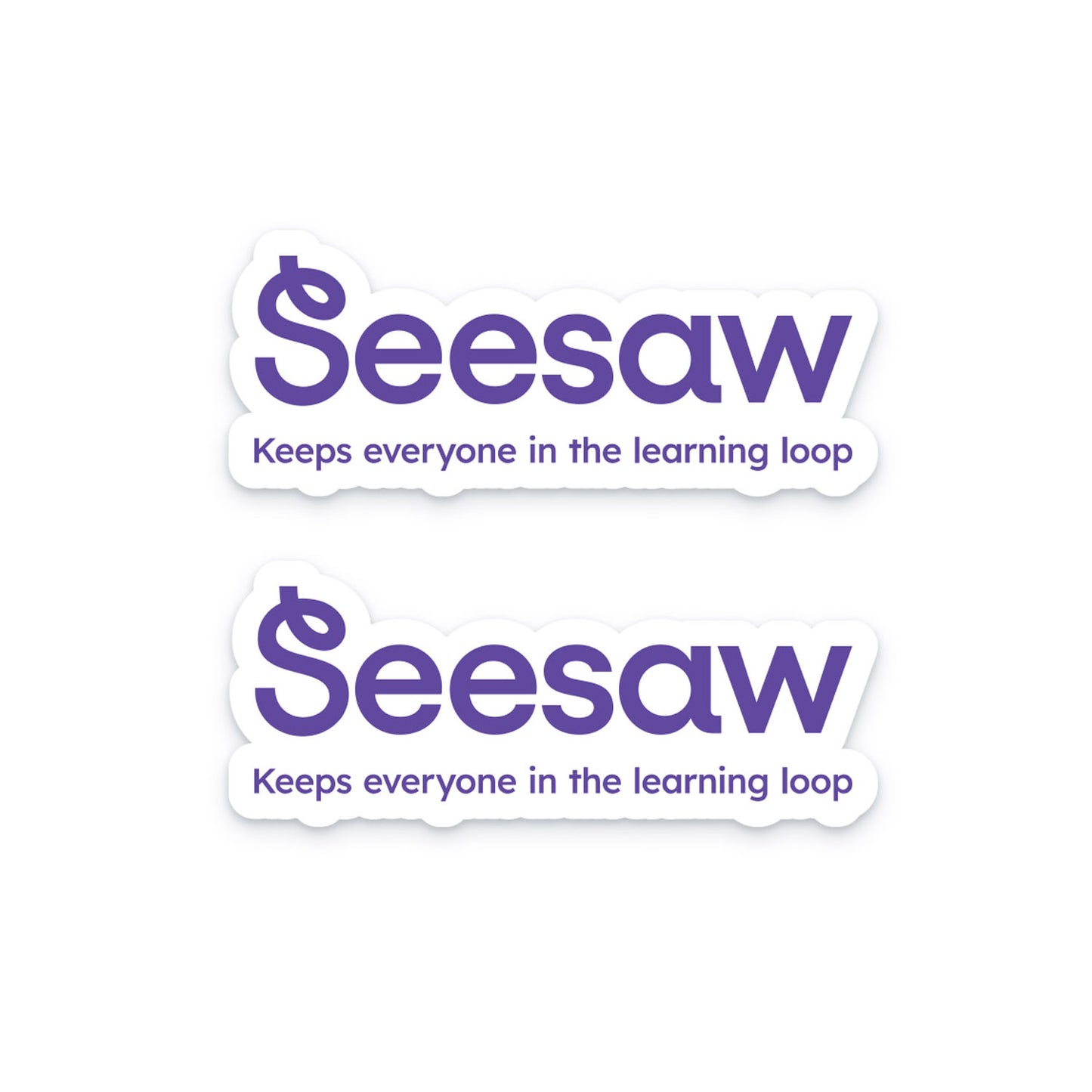 Seesaw Logo Sticker (2 pack)