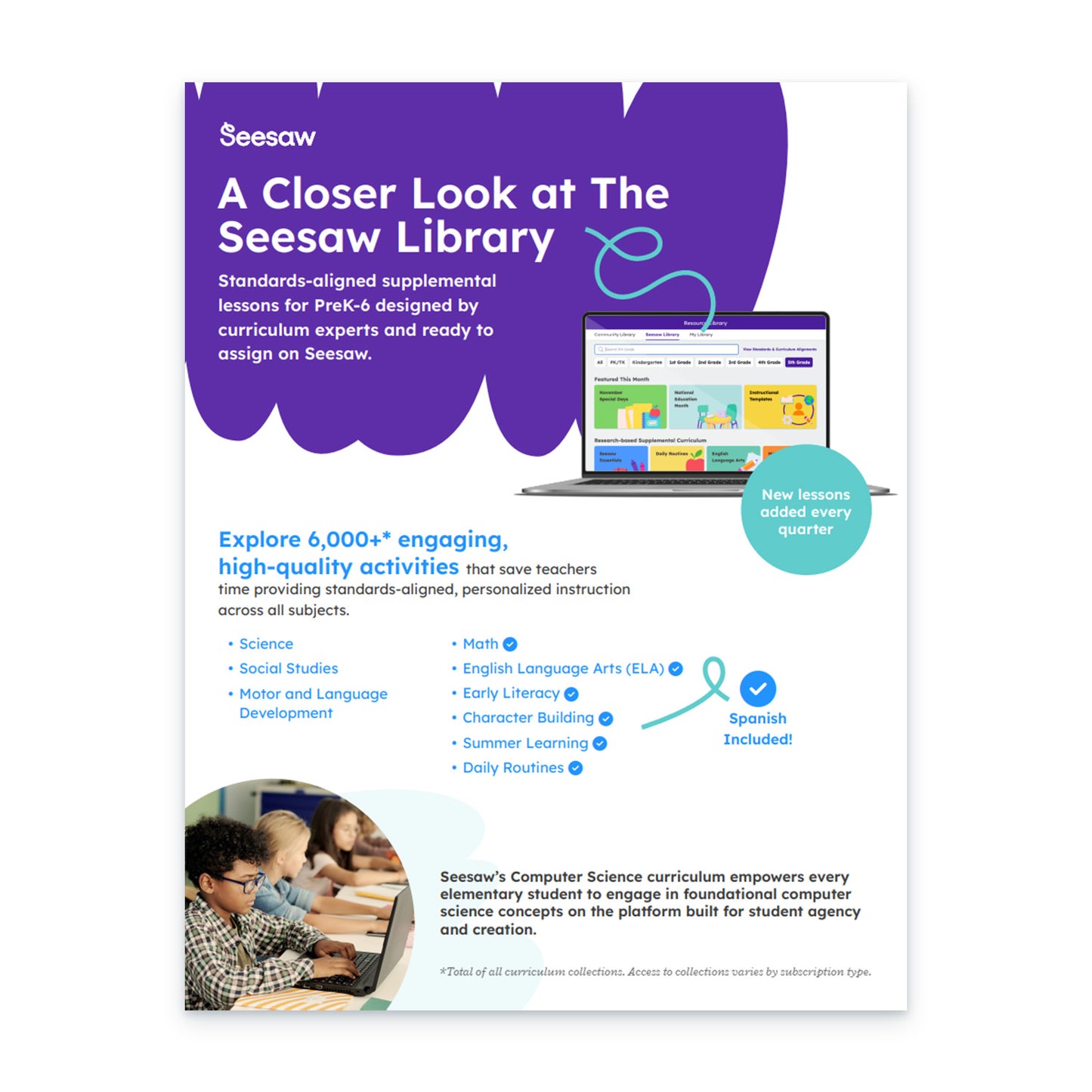 Brochures - A Closer Look at the Seesaw Library